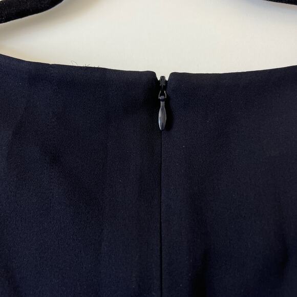 Escada Black Silk Ruffle Fringe V Neck Maxi Dress Formal Gown Womens 42 Large - Picture 12 of 15